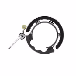 Knog Oi Luxe Bike Bicycle Bell Handlebar Safety Alarm Horn Ring 23.8-31.8mm, Black, Large