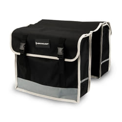 Dunlop Double Bike Bag - Rear Side Pannier Bag with Fluorescent Strip - 2x13 L Bike Pannier Bag - Waterproof Bike Bag - Bike Bag 36x30x12 cm - Bicycle