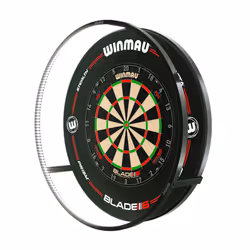 WINMAU Plasma Dartboard Light - Black 360 Degree Dart Board Light - Professional Darts Accessories