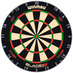 WINMAU Darts Blade 6 Triple Core Carbon Professional PDC Dartboard with Official tournament specifications | Endorsed by the  ...