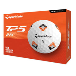 TaylorMade TM24 TP5 pix Golf Balls 12 Ball Pack White