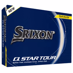 Srixon, New Q-Star Tour 5 2024 - Dozen Golf Balls - Soft Feel, Spin, Performance and Power - 3 Pieces - Urethane - Premium Go ...