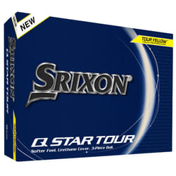 Srixon, New Q-Star Tour 5 2024 - Dozen Golf Balls - Soft Feel, Spin, Performance and Power - 3 Pieces - Urethane - Premium Golf Accessories and Golf