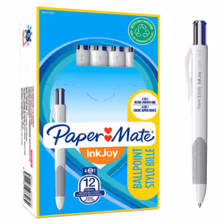 Paper Mate InkJoy Quatro 4-Colour Ballpoint Pen | Business Colours | Medium Point (1.0 mm) | 12 Count