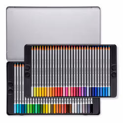 STAEDTLER 125 M60 Karat Aquarell Watercolour Colouring Pencil - Assorted Colours (Tin of 60 Pencils)