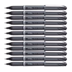 Pentel 1.0 mm Energel Plus Gel Rollerball Pen - Black (Pack of 12)