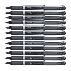 Pentel 1.0 mm Energel Plus Gel Rollerball Pen - Black (Pack of 12)