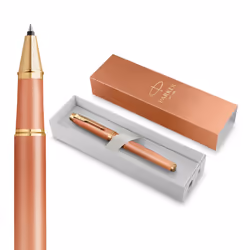 Parker IM Writing Rituals Rollerball Pen | Uplifting Orange Finish with Gradient & Gold Trims | Fine Point | Black Ink | Gift ...