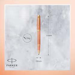 Parker IM Writing Rituals Rollerball Pen | Uplifting Orange Finish with Gradient & Gold Trims | Fine Point | Black Ink | Gift Box
