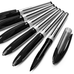uni-ball AIR - 0.7mm Medium Rollerball - Box of 12 - Black - UBA-188-L