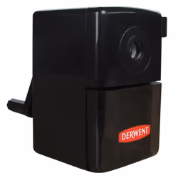Derwent Manual Plastic Helical Desktop Sharpener, Super Point Mini, Sliding Tray Reservoir & Desk Clamp, Professional Quality ...