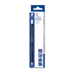 Staedtler 108 20-0 Lumocolor Glasochrom Permanent Dry-Marker Pencil - White (Box of 12)