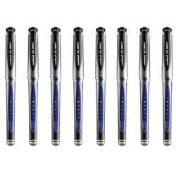 uni-ball UM-153S Gel Impact Broad Rollerball Pens - 1mm Nib, 0.6mm Line Width - Blue Ink (8)