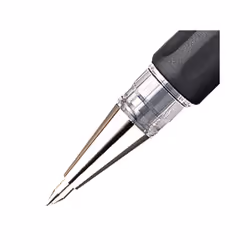 Pentel Hybrid Gel Grip Rollerball Pen 0.6mm Tip 0.3mm Line Black Ref K116-AE [Pack of 12]