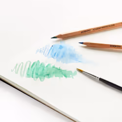 Derwent Academy Watercolour Pencils, Set of 12 in Tin, Blendable Multicolour Artist?s Pencils, Ideal for Wet or Dry Colouring, Drawing & Illustration,