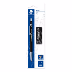 STAEDTLER 780 C BKP6 Mars Technico Leadholder Clutch Pencil with Built-In Sharpener - HB, 2mm Line Width (Pack of 1 + FREE Er ...