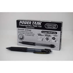 uni-ball Power Tank SN-220 Black Ballpoint Pens. Premium Broad 1mm Rollerball Tip. Water Resistant Uni Super Ink, Writes On Wet Paper, In Extreme