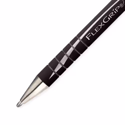 Paper Mate Flexgrip Elite Ballpoint Pens | Large Point (1.4mm) | Black | Retractable | 12 Count