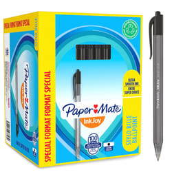 Paper Mate InkJoy 100RT Retractable Ballpoint Pens | Medium Point (1.0mm) | Black | 100 Count