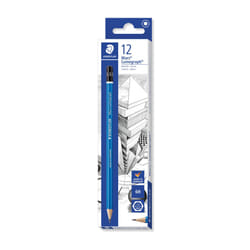 STAEDTLER 100-6H Mars Lumograph Graphite Pencils for Drawing & Sketching - 6H (Box of 12), grey