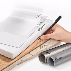 STAEDTLER 317-9 Lumocolor Permanent Pen, Medium Line Width, 1.0mm - Black (Box of 10)