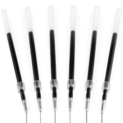 Uni-Ball Jetstream SXN-210 Retractable Pen Refills - 1.0mm Nib - Gel Ink - Black Ink - Pack of 6