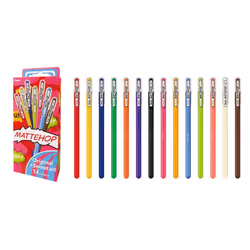 Pentel Matte Hop Original + Sweet Color Ballpoint Pen, 14 Colors K110-V14ST