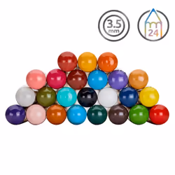 Derwent Chromaflow Pencils, Set of 24 in Tin, 3.5mm Round Core, Premium Core Strength, Blendable with Smooth Texture, Ideal for Drawing, Colouring &