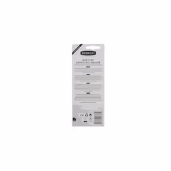 Derwent Battery-operated eraser pen, includes 8 spare erasers, suitable for graphite, colored and pastel pencils, professional quality, 2301931, black