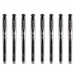 uni-ball UM-153S Gel Impact Broad Rollerball Pens - 1mm Nib, 0.6mm Line Width - Black Ink (8)