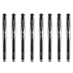 uni-ball UM-153S Gel Impact Broad Rollerball Pens - 1mm Nib, 0.6mm Line Width - Black Ink (8)