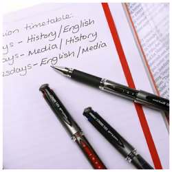uni-ball UM-153S Gel Impact Broad Rollerball Pens - 1mm Nib, 0.6mm Line Width - Black Ink (5)
