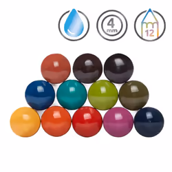 Derwent Inktense Permanent Watercolour Pencils, Set of 12 in a Tin, 4mm Premium Core, Water-Soluble, Ideal for Colouring, Painting and Crafting,