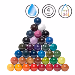 Derwent Inktense Permanent Watercolour Pencils, Set of 36 in a Tin, 4mm Premium Core, Water-Soluble, Ideal for Colouring, Painting and Crafting,