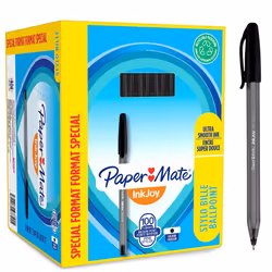 Paper Mate InkJoy 100ST Ballpoint Pens | Medium Point (1.0 mm) | Black | 100 Count