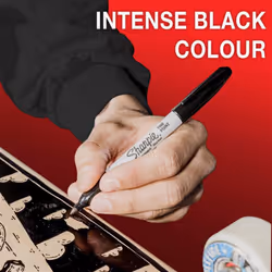 Sharpie Permanent Markers , Fine Point for Bold Details , Black Ink , 24 Marker Pens