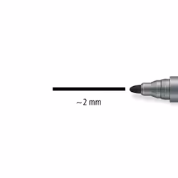 STAEDTLER 356-9 Lumocolor Flipchart Markers - Black (Box of 10)