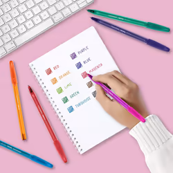Paper Mate InkJoy 100ST Ballpoint Pens | Medium Point (1.0 mm) | Red | 50 Count