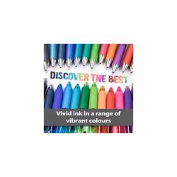 Pentel Energel-BL107-BX Tip Retractable Pen, 0.7 mm - Red (Pack of 12)