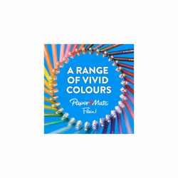 Paper Mate Flair Felt Tip Pens | Medium Point (0.7 mm) Writing Pens | Black Pens | For Writing, Drawing & Sketching | 12 Count
