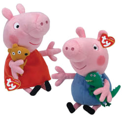 Ty Peppa Pig & George Pig 6 Inch Multipack - Beanie Baby Soft Plush Toys - Collectible Cuddly Stuffed Teddy Bears