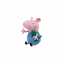 TY George Pig 25 cm Soft Plush Toy Stuffed Teddy for Kids Baby Cuddly Collectible Plush Official Peppa Pig Merchandise Gift f ...