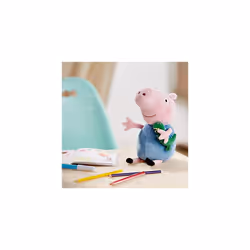 TY George Pig 25 cm Soft Plush Toy Stuffed Teddy for Kids Baby Cuddly Collectible Plush Official Peppa Pig Merchandise Gift for Girls and Boys