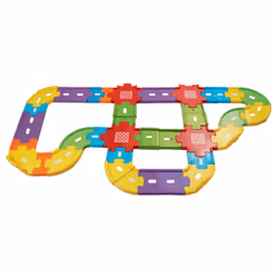 VTech 148103 Toot-Toot Drivers Deluxe Car Track Set Baby Toy, with 30 Track Pieces, Suitable for 1, 2, 3+ Year Olds, English Version