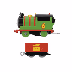 Thomas & Friends Motorized Toy Train Percy Battery-Powered Engine with Tender for Pretend Play Preschool Kids Ages 3+ Years, HDY60