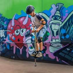 Xootz Pogo Stick | Industrial Design for Kids, Boys and Girls, Soft Foam Handlebars, Ages 5+, Up to 35kg