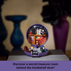 Polly Pocket Collector Playset, The Addams Family Compact with 4 Special Edition Character Dolls and 10 Accessories, HXW25