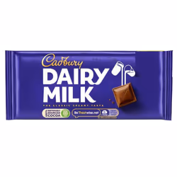 Cadbury Dairy Milk, 95g, pack of 22.