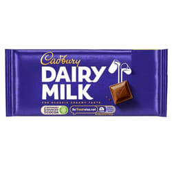 Cadbury Dairy Milk, 95g, pack of 22.