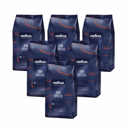 Lavazza Coffee Grand Espresso, Whole Beans, Pack of 6, Bean Coffee, 6 x 1000 g